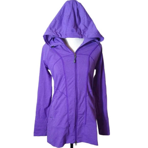 Athleta Tops - Athleta Rishi zip front hoodie jacket shirt top